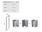 RAVAK - Pivot Sprchová stěna PPS-100, 97-100 cm, černá/čiré sklo 90GA0300Z1