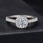 Stříbrný prsten Rinela MOISSANITE + CERTIFIKÁT, 57 Stříbrná