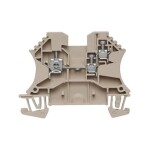 Weidmüller Z-series, Feed-through terminal, Rated cross-section: 2,5 mm², Tension clamp connection, Wemid, Dark Beige, ZDU 2.5 1608510000-100 100 ks