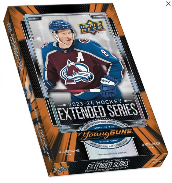 Hokejové karty NHL 2023-24 Upper Deck Extended Series Hobby Box