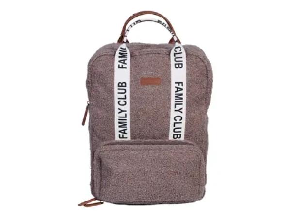 Childhome Přebalovací batoh Family Club Signature Teddy Off White / 40 x 30 x 16 cm (CWBPSTSB)