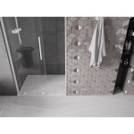 MEXEN/S - Velar L posuvné sprchové dveře 90, transparent, bílá 871-090-003-01-20