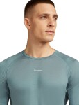 Pánské merino tričko s krátkým rukávem ICEBREAKER Mens 125 ZoneKnit SS Crewe, Abyss/Blue Ash velikost: L