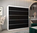 Šatní skříň Abi V1 Barva korpusu: Černá, Rozměry: 120 cm, Dveře: Dub artisan