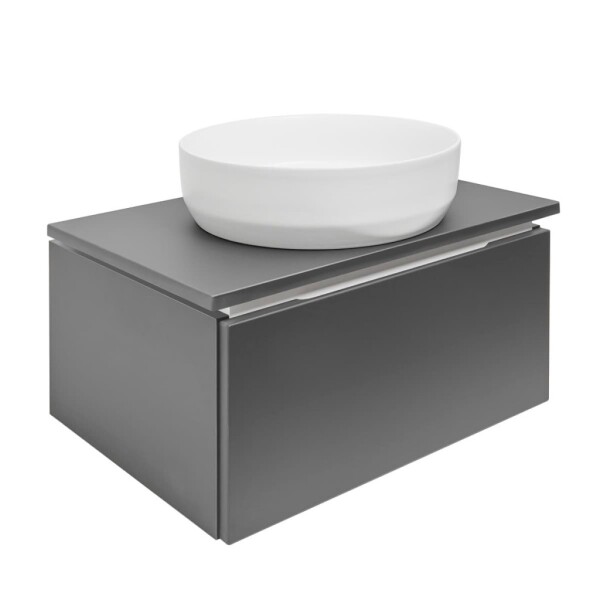 Koupelnová skříňka s krycí deskou SAT Feel 60x30x46 cm antracit mat SATFEEL60ANTD SATFEEL60ANTD