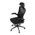 Kancelářská židle, houpací mechanismus, černá, KA-K2021 BK