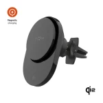 FIXED Držák do auta s bezdrátovým nabíjením MagAir s podporou uchycení MagSafe a standardem Qi2 15W černý (FIXMA-BK)
