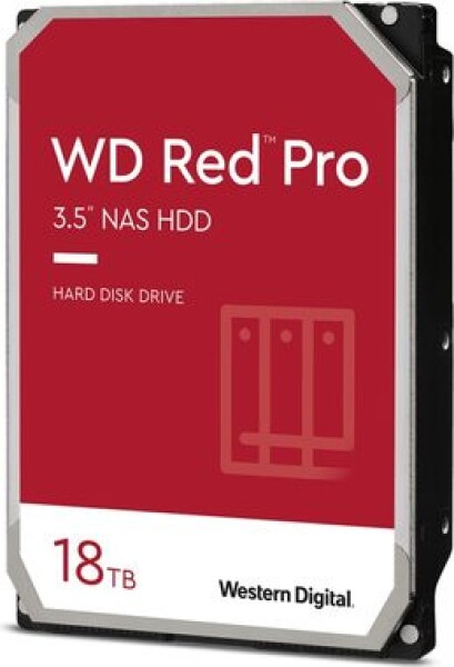 WD Red Pro 18TB / HDD / 3.5 SATA III / 7 200 rpm / 512MB cache / 5y / pro NAS (WD181KFGX)