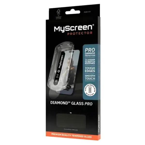 MyScreen Diamond Glass Pro Fit Frame / Ochranné sklo / Samsung Galaxy S25 Ultra / s instalačním rámečkem / 9H (MD9721TG DGPRO FF)