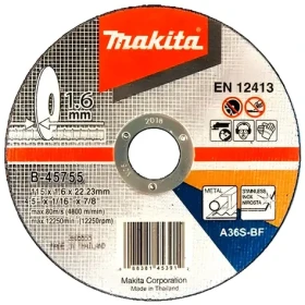 Makita / Řezný kotouč na kov a nerez / 115 x 1,6 x 22,2 mm (B-45755)