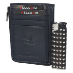 Kožená peněženka dokladovka Vincent, modrá