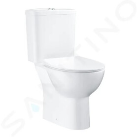 GROHE - Bau Ceramic WC kombi set s nádržkou a sedátkem Softclose, Rimless, DualFlush, alpská bílá 39942000