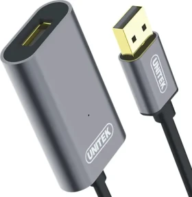 Unitek Y-274 černá / Prodlužovací kabel USB-A - USB-A / USB 2.0 / aktivní zesilovač / 20 m (Y-274)