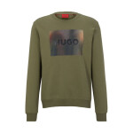 Hugo Boss pánská bavlněná pletená mikina s potiskem zelená (50488906-345) pánské XL