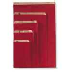250 x Papírové sáčky, červené 310 x 80 x 470 mm
