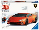 Puzzle 3D Lamborghini Huracán Evo oranžové 108 dílků