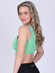 EVONA a.s. Dámská sportovní podprsenka FLO zelená/melír - PODPR.FLO ZELENÁ/MELÍR L/XL