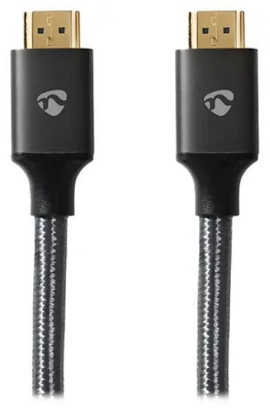 Nedis PROFIGOLD HDMI 2.1 5 m antracit / Kabel HDMI / 8K 60Hz / 48 Gbps / Pozlacené konektory (CVTB35000GY50)