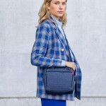 Taška přes rameno Reisenthel Allrounder Cross Herringbone dark blue