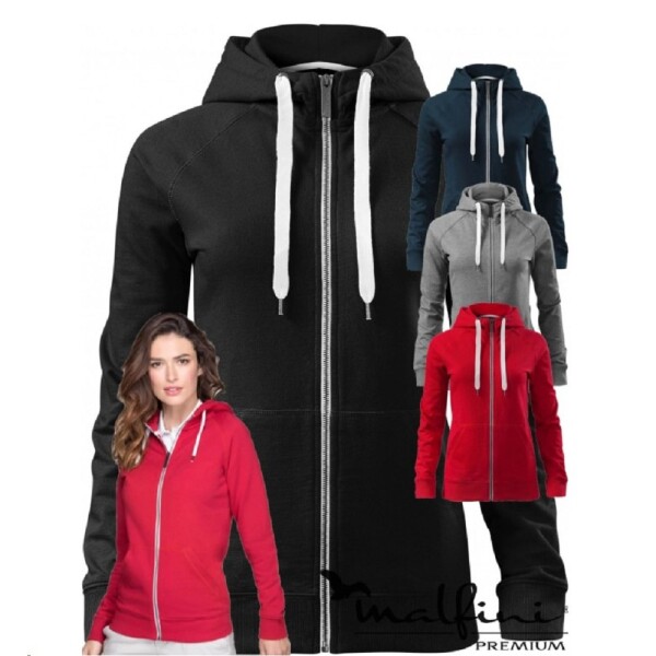 Mikina Voyage 451 dámská s dlouhým zipem a kapucí