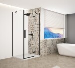 GELCO - TRINITY BLACK obdélníkový kout 1000x1200 pravý, čiré sklo, GT5612-10CR-B GT5612-10CR-B