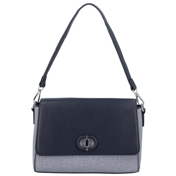 Elegantní dámská koženková kabelka na rameno Ciri, tmavě modrá