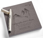 Layflat album na kaligrafii a kresbu, 14x14cm, 48 listů, 100g/m2