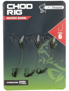 Nash Háček Chod Rig Barbed Velikost 6 3ks (T6302)