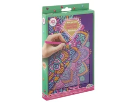 GRAFIX Diamantové malování Blok A5 Fialová mandala