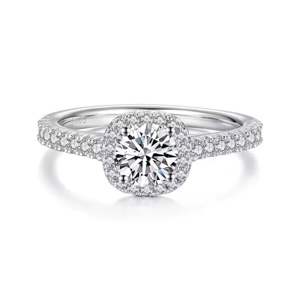 Stříbrný prsten Rinela MOISSANITE + CERTIFIKÁT, 57 Stříbrná