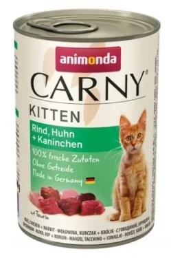 Animonda Carny Kitten hovězí, kuře, králík / Konzerva pro koťata / 400 g (A83713)