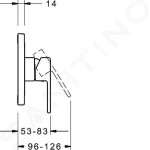 HANSA - Ronda Sprchová baterie pod omítku, chrom 83869583