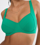 MIX & MATCH SUMMER – Podprsenka na plavky s kosticemi pro přirozenou podporu Triumph PALM GREEN 48D