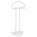 Němý sluha, výška 108 cm, kovová konstrukce, bílý matný lak, nosnost 4 kg