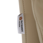 Relaxační křeslo, elektrické zabudované ovládání, krémová, kůže,TV-B3980 CRM3