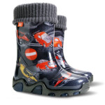 Demar STORMER LUX EXCLUSIVE 0433 EE auta Dětské zateplené holínky 32-33 0433EE_32-33