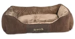 Scruffs Chester Box Bed čokoládová XL / Pelech pro psy / 90x70 cm / žinylka / s bočnicemi (974-01173)