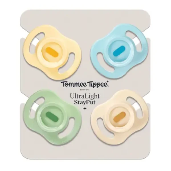 Tommee Tippee Silikonový Dudlík Ultra-light 0-6m, 4 ks, BOY (433611)