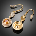 Náušnice Swarovski Elements Garfagnini, Oranžová