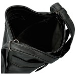 Trendy dámský koženkový kabelko-batoh Kavya, černý