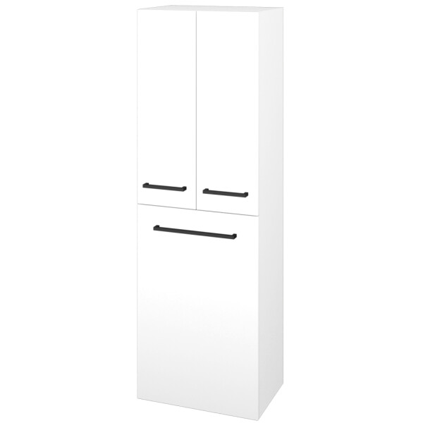Dřevojas - Vysoká skříň s košem na prádlo DOS SVD3K 50 - M01 Bílá mat / Úchytka T06 / M01 Bílá mat 209650H