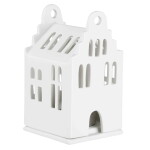 Räder Porcelánový svícen domeček Gable House, bílá barva, porcelán