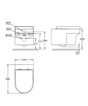 GROHE - Eurocosmo Závěsné WC se sedátkem, SoftClose, alpská bílá 39296000