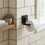 REA - Držák toaletního papíru černý HOM-00554