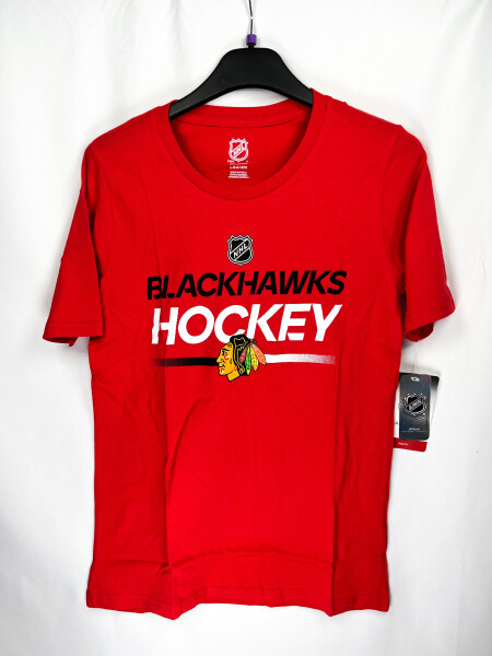 Outerstuff Dětské Tričko Chicago Blackhawks Apro Wordmark Ss Ctn Tee Velikost: Dětské let)