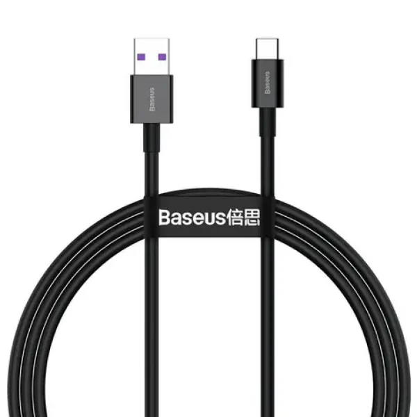 Baseus CATYS-01 kabel USB-A na USB-C 1m černá / 66W / 6A (CATYS-01)