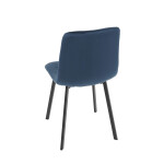 Jídelní židle, modrá, sametová látka, DCL-973 BLUE4