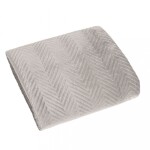 DumDekorace Měkký sametový přehoz béžový Šířka: 220 cm | Délka: 240 cm. Šířka: 220 cm | Délka: 240 cm.