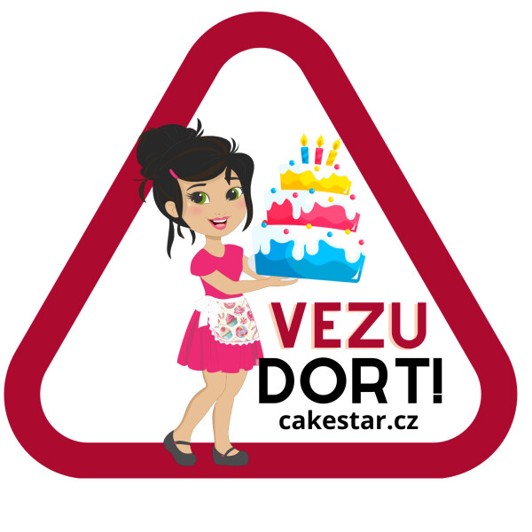 Cake star Samolepka "Vezu dort" 4