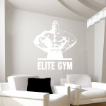 Samolepka Elite Gym Barva: červená, Velikost: 80 x 85 cm